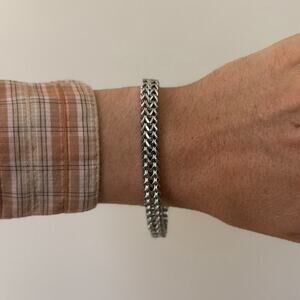Y2K Stacked Cuban Stainless Steel Chain Bracelet